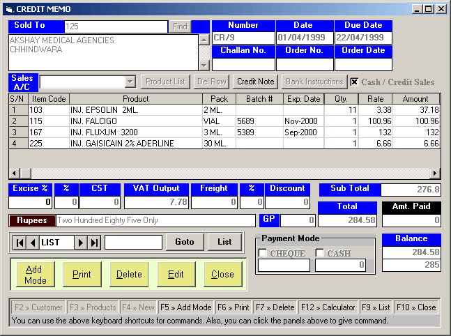 India GST Ready Accounting Software made for various business segments